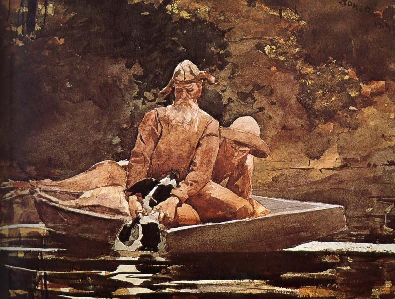 Winslow Homer After hunting oil painting image